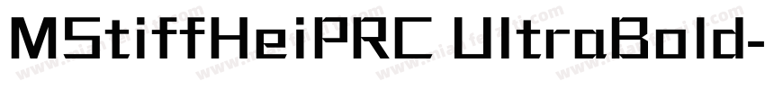 MStiffHeiPRC UItraBold字体转换